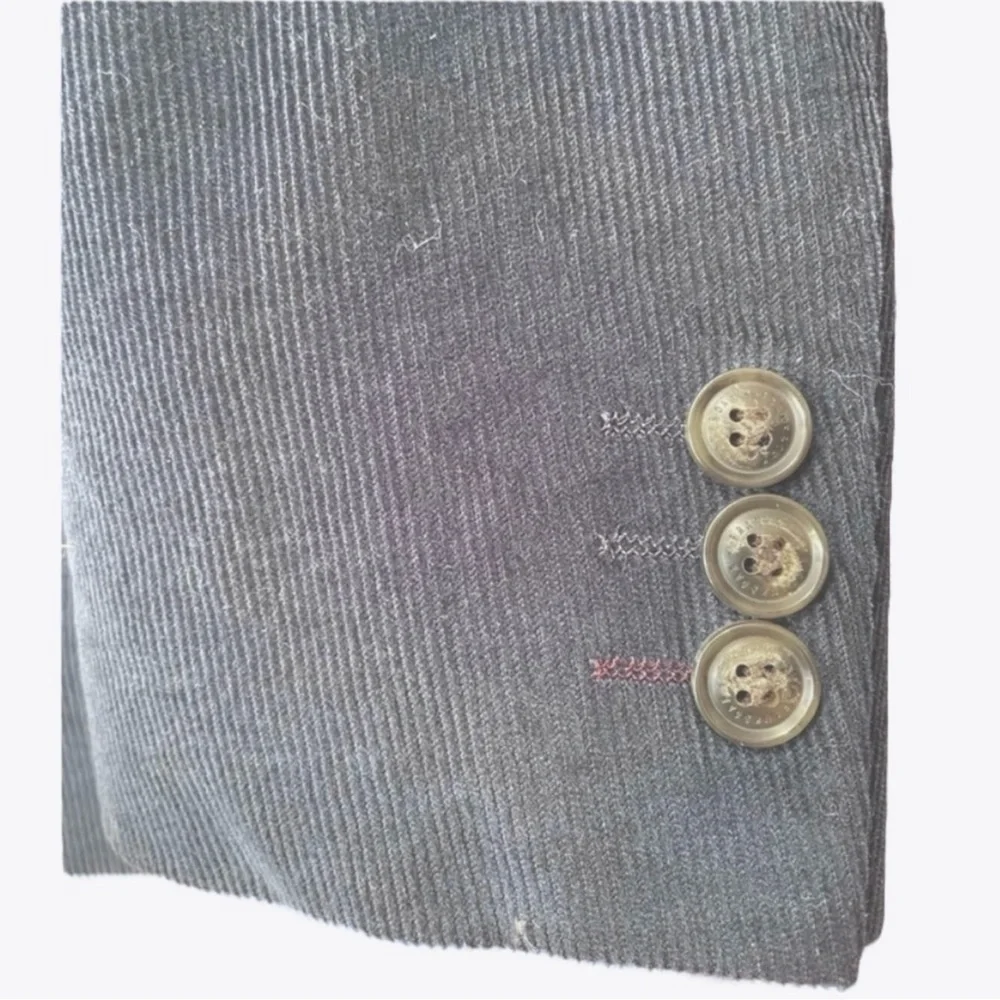 Frank and Oak Navy Corduroy Sport Blazer Laurier Fit Jacket‎ Size 38 Office Fall